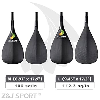 Amazon | Z＆J SPORTアウトリガーカヌーパドルフルカーボン、T